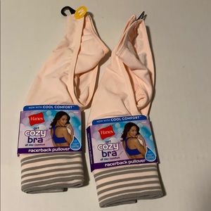 Lot of 2-Hanes women’s get cozy seamless racerback
